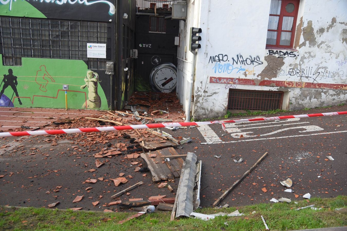 Fotos: Un incendio calcina una vivienda en Hernani
