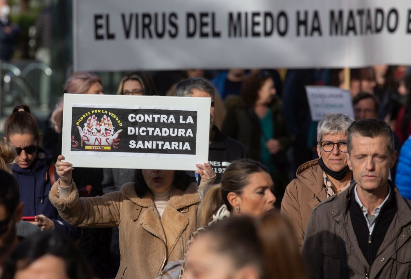 Fotos: La plataforma Bizitza vuelve a la salir a la calle en contra del pasaporte Covid