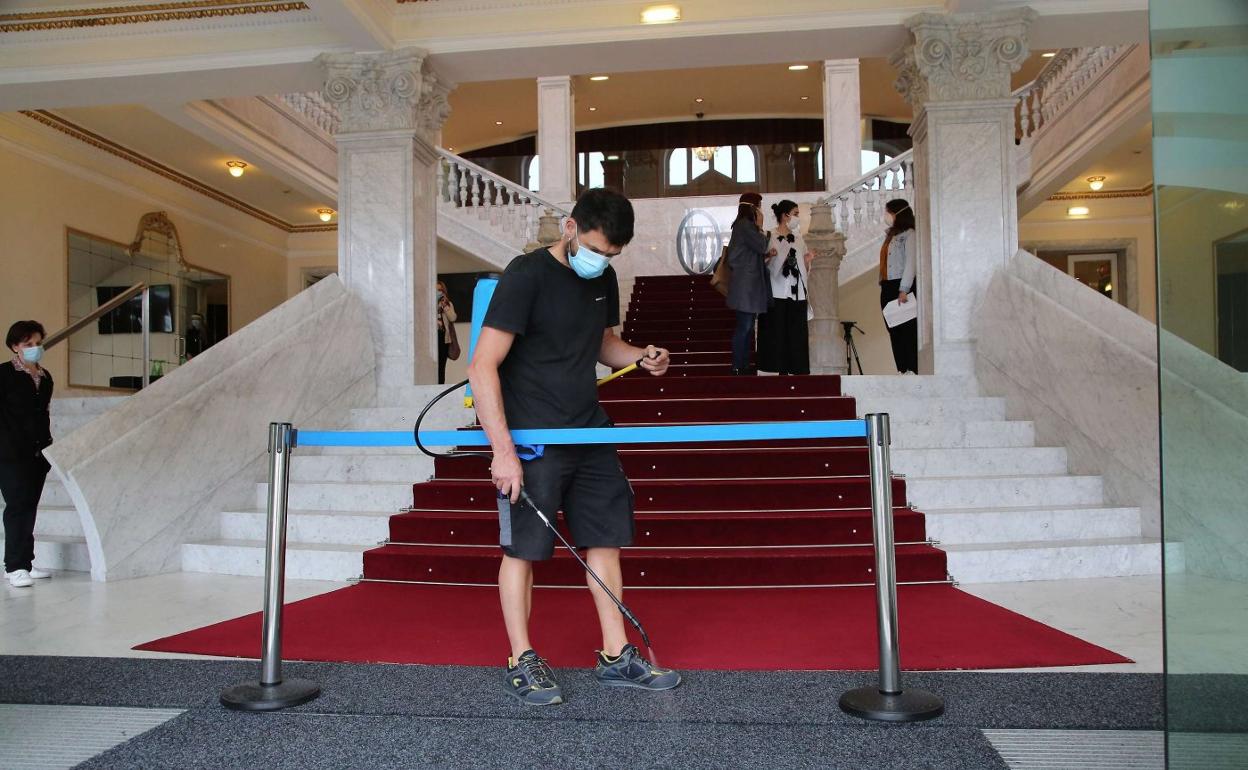 Imagen del Victoria Eugenia cuando reabrió, el año pasado, tras los meses de confinamiento y parón cultural. 