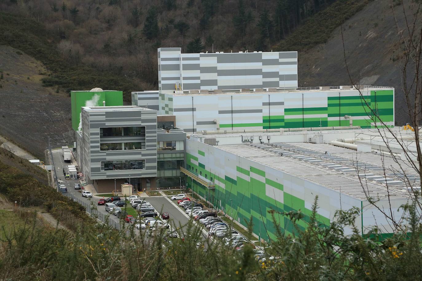 Las chispas de un soplete causan «un pequeño incendio» en la planta de biometanización de Zubieta