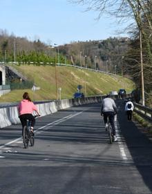Imagen secundaria 2 - Así ha quedado la zona de Añorga. 