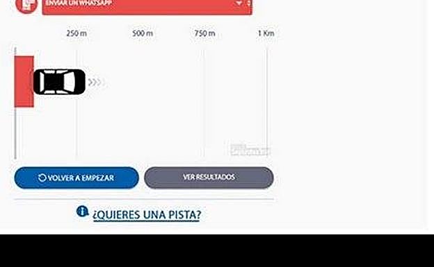 La DGT te reta a comprobar con un juego cómo te distraes con el móvil