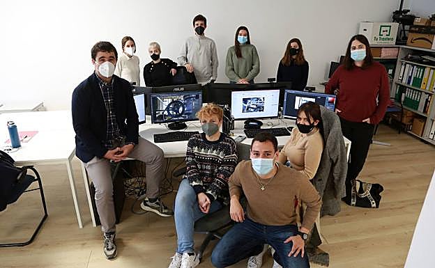 El joven equipo de Voovio.