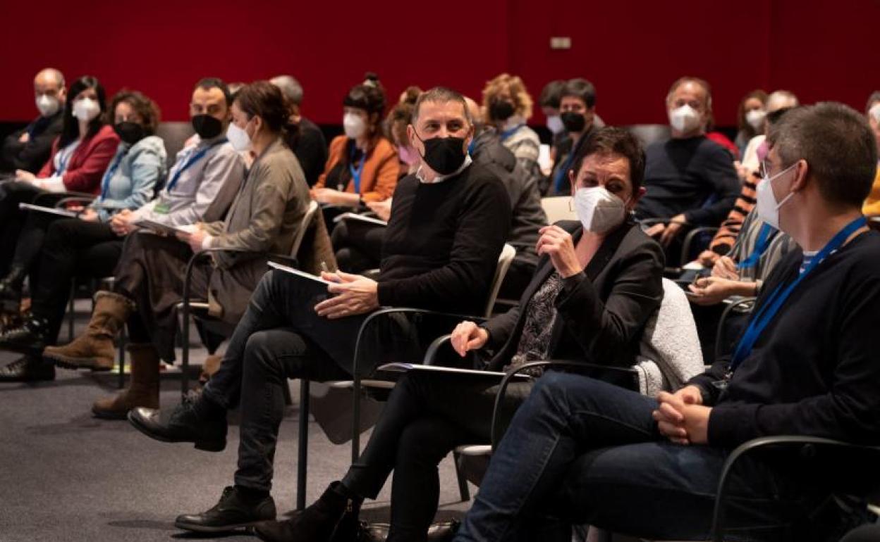 Arnaldo Otegi, en la Asamblea General de EH Bildu.