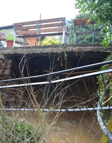 Imagen secundaria 2 - Peritos, un arquitecto y un geólogo evaluarán el alcance del socavón de Bera
