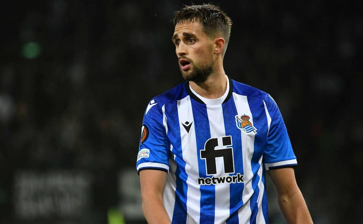 Januzaj, en un partido de Europa League con la Real Sociedad.