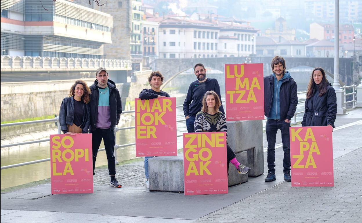 Zingeoka ekitaldiko iruditegiaren aurkezpena, Bilbon. 