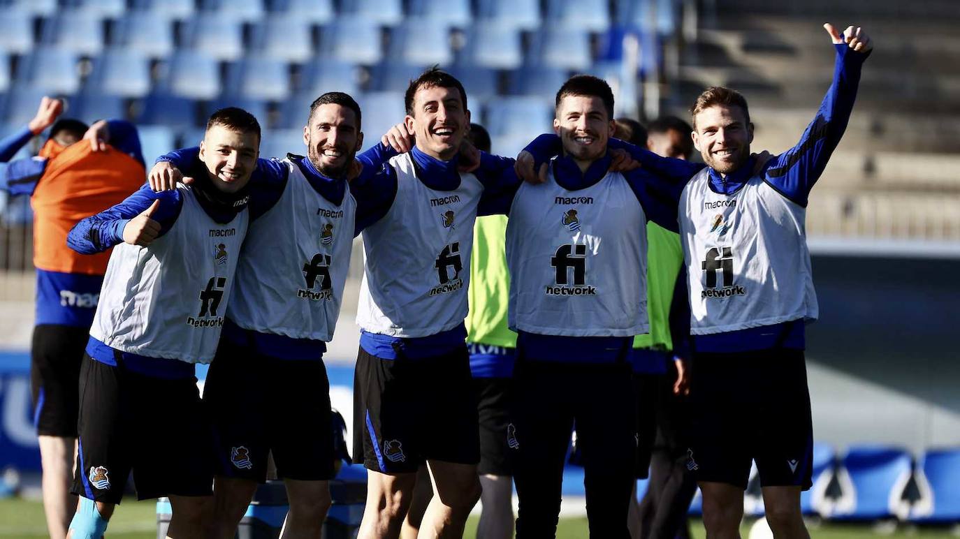 Fotos: Imágenes del entrenamiento de este viernes de la Real Sociedad