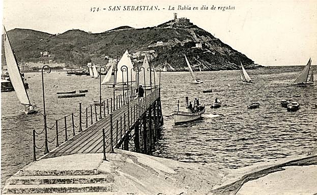 Foto del embarcadero que se construyó en 1908 para dar servicio al club.