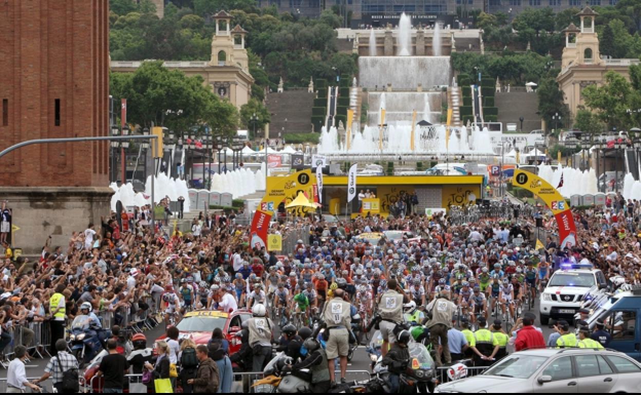 Barcelona acogió la salida del Tour en 2009.