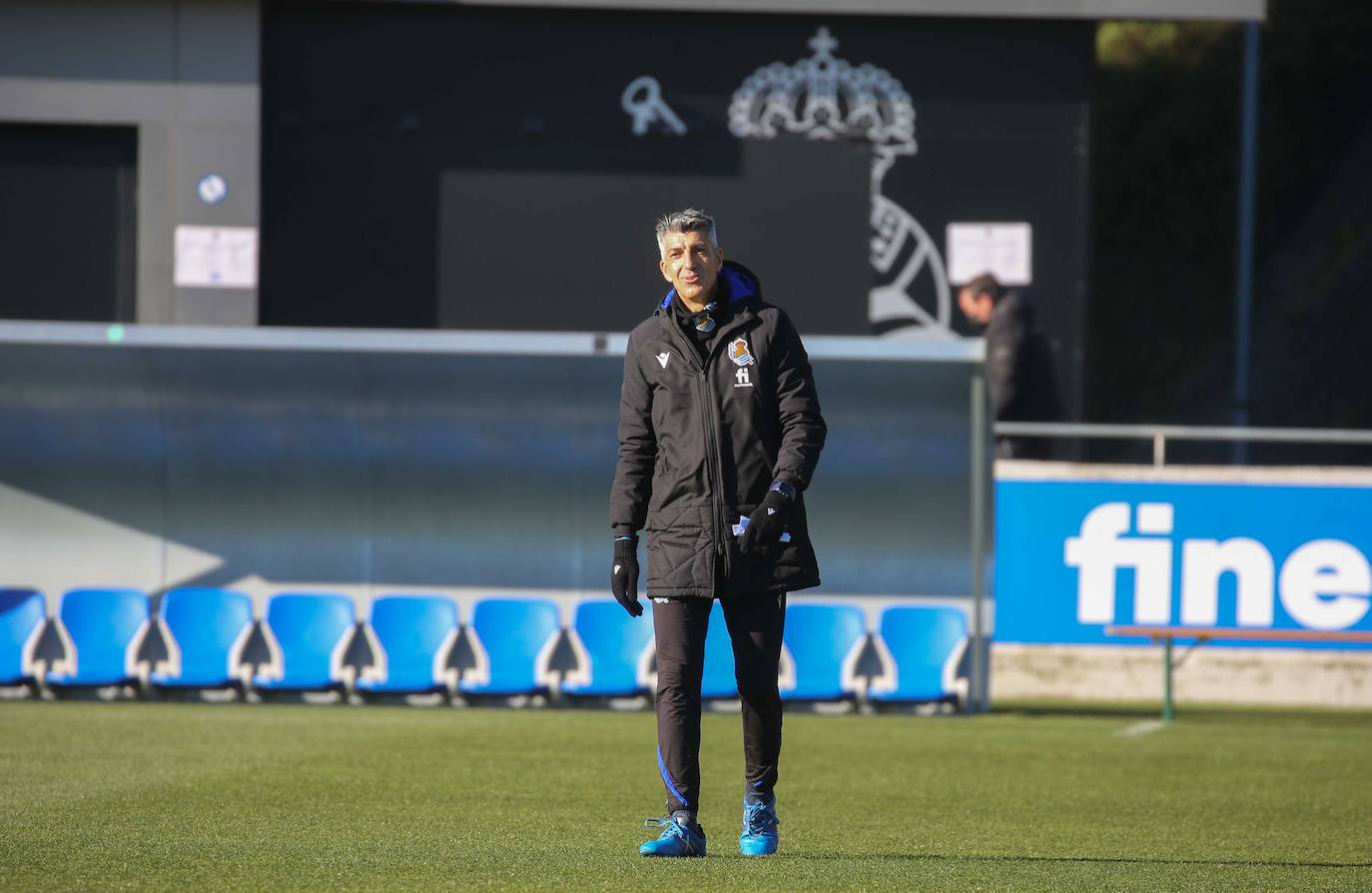Fotos: La Real, sin Merino, Oyarzabal y Silva hoy en Zubieta