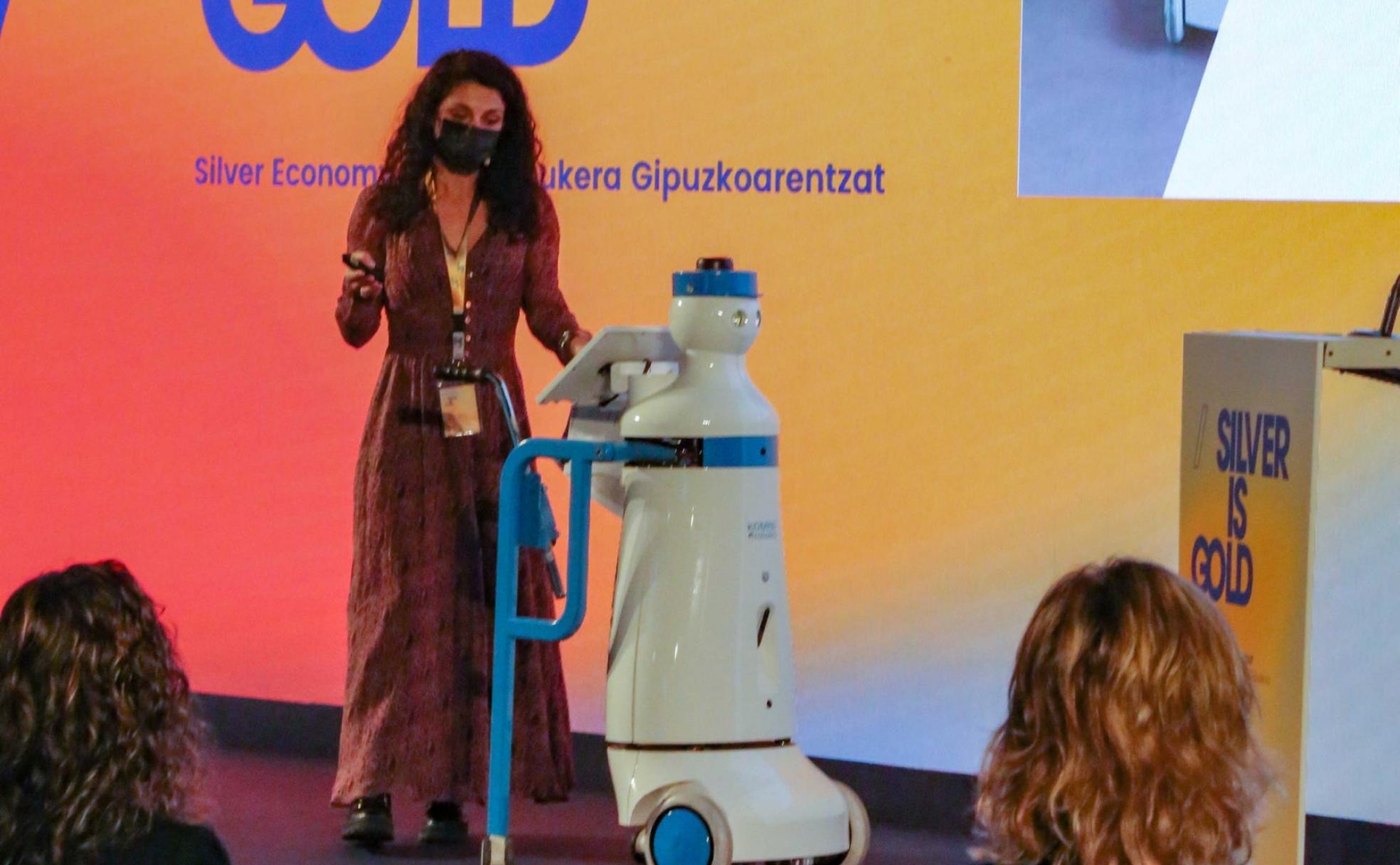 Kompaï Robotic, el robot presentado en el evento. 