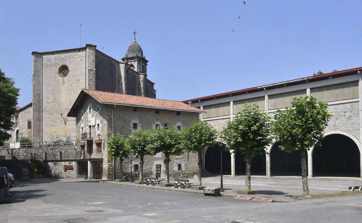 Vista de Gaztelu, único municipio libre de virus