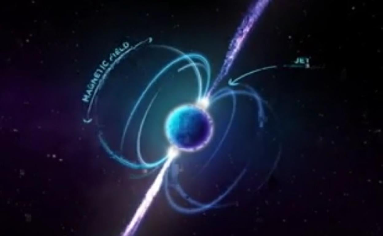 Reproducción del objeto descubierto en la Vía Láctea