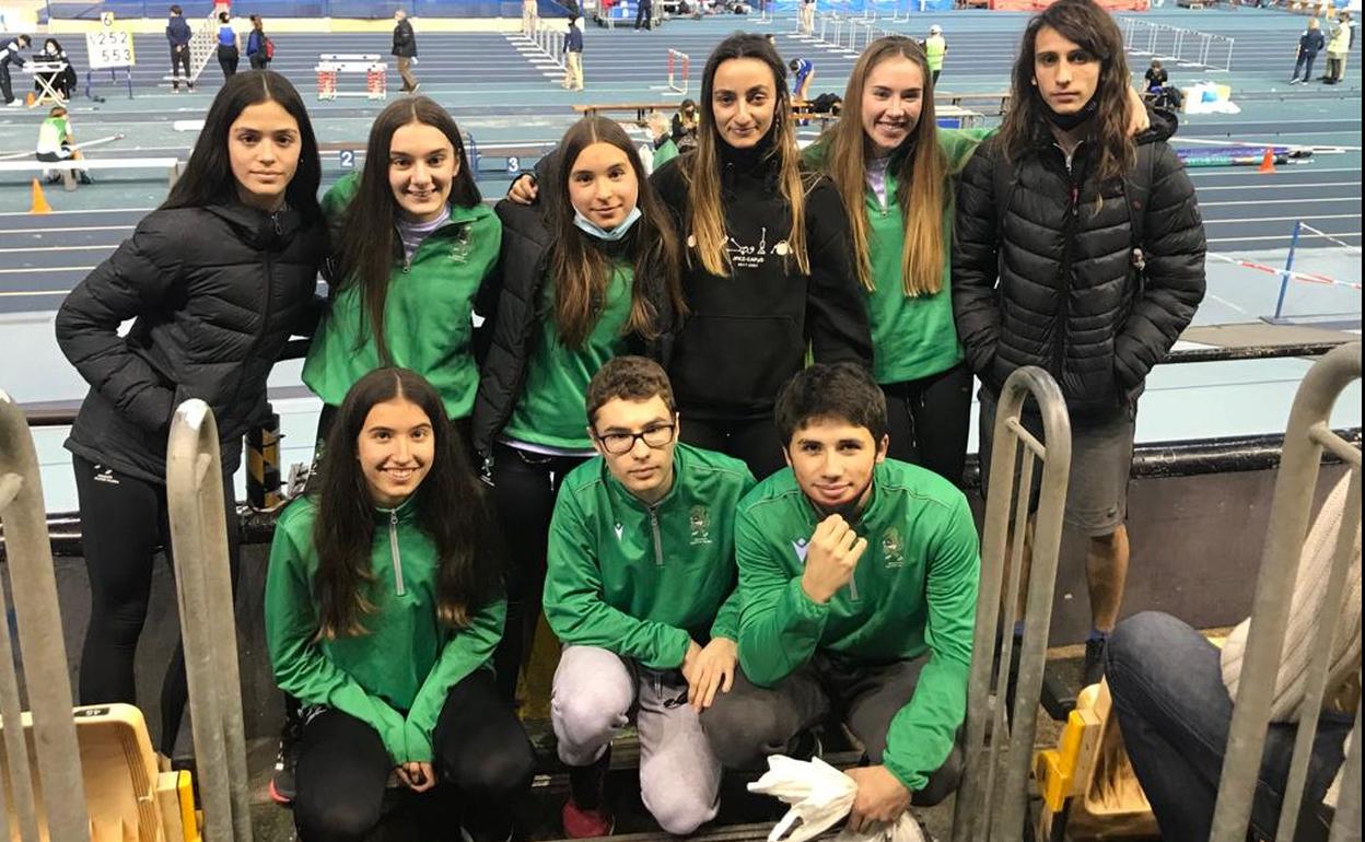 Atletas arrasatearras compitieron este fin de semana en Anoeta. 