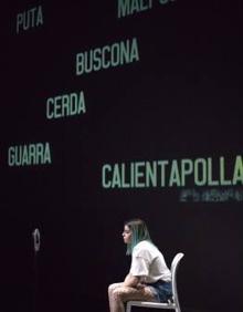 Imagen secundaria 2 - 'La panadera' aborda una trama sobre un vídeo sexual viral. Alfonso Torregrosa. María Rivera en la obra 'Golfa'. 