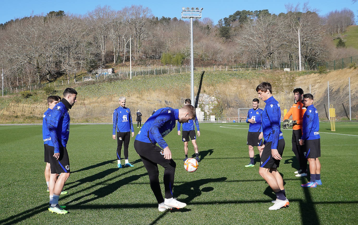 Fotos: Las mejores imágenes del entrenamiento de la Real Sociedad