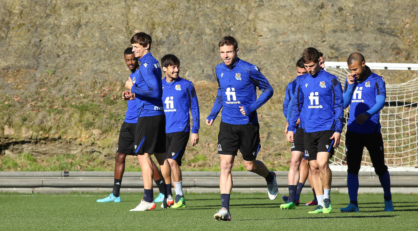 Fotos: Las mejores imágenes del entrenamiento de la Real Sociedad