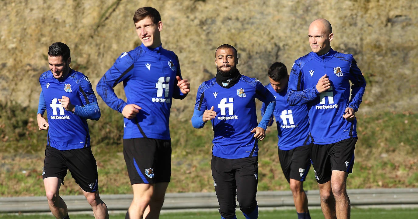 Fotos: Las mejores imágenes del entrenamiento de la Real Sociedad