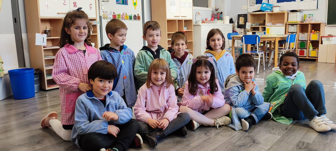 Los niños de la clase de cinco años.