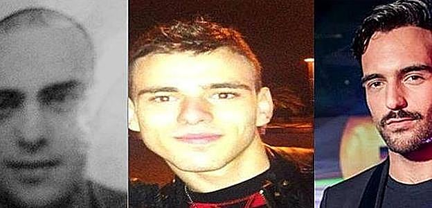 Manuel Foffo, Luca Varani y Marco Prato.