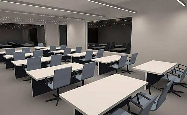 Sala de reuniones para la Junta de Distrito Este. 