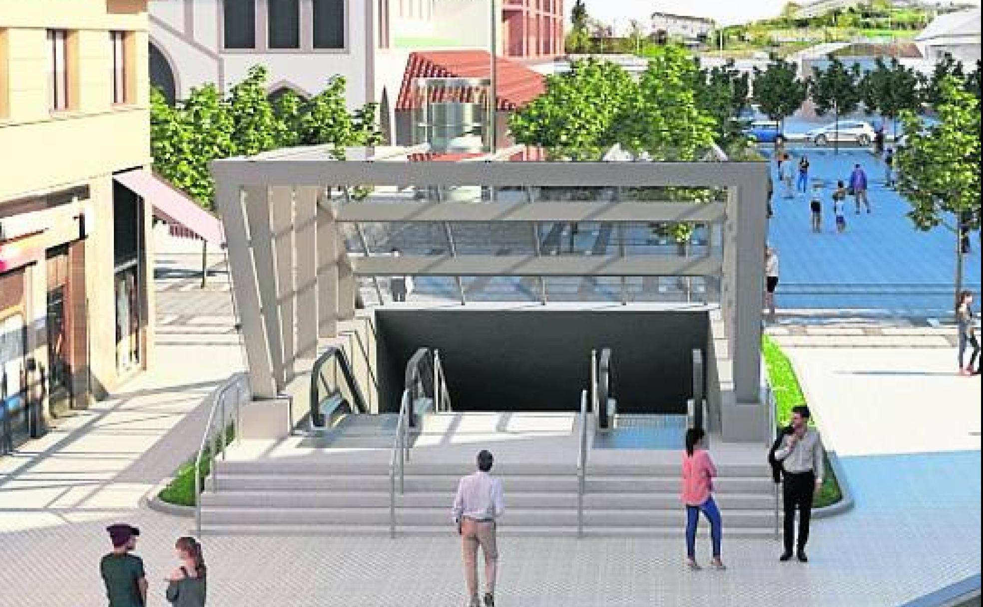 La entrada a la estación soterrada se llevará a cabo desde la calle Eskalantegi.