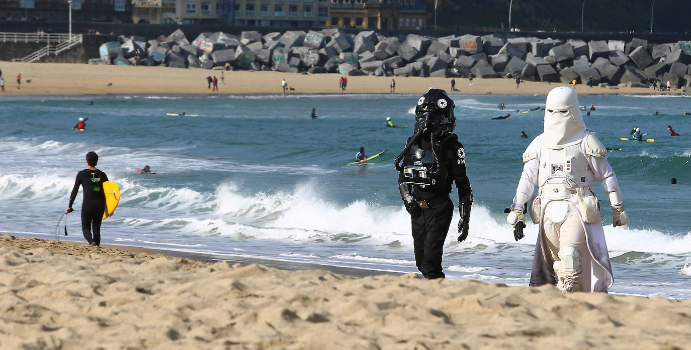 Fotos: Viento sur y temperaturas en ascenso