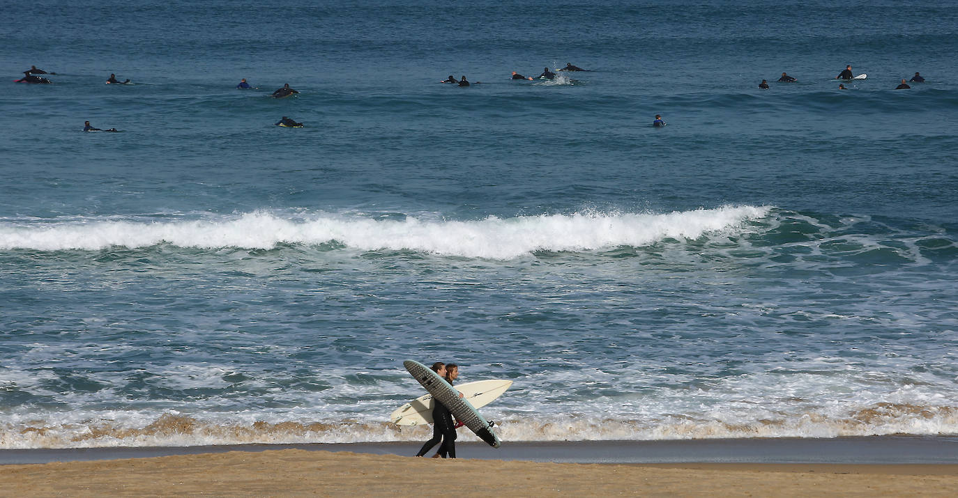 Fotos: Viento sur y temperaturas en ascenso