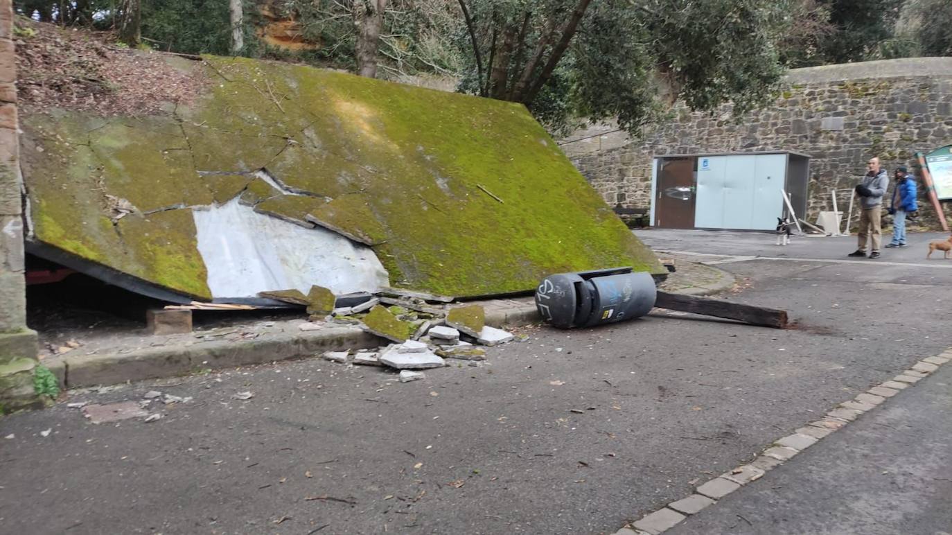 Fotos: Destrozos en Urgull