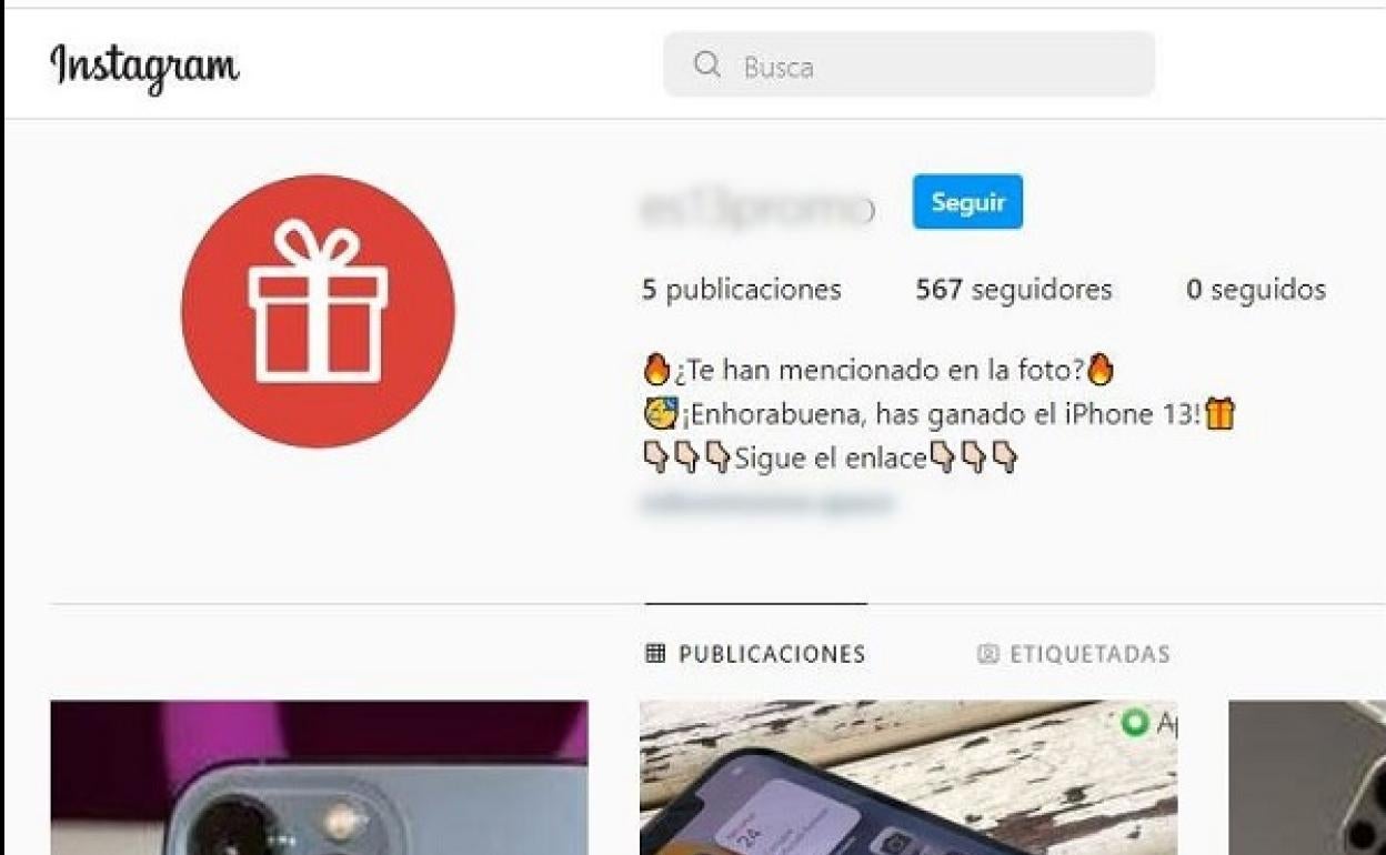 Alertan de una estafa en Instagram con un falso premio de un Iphone