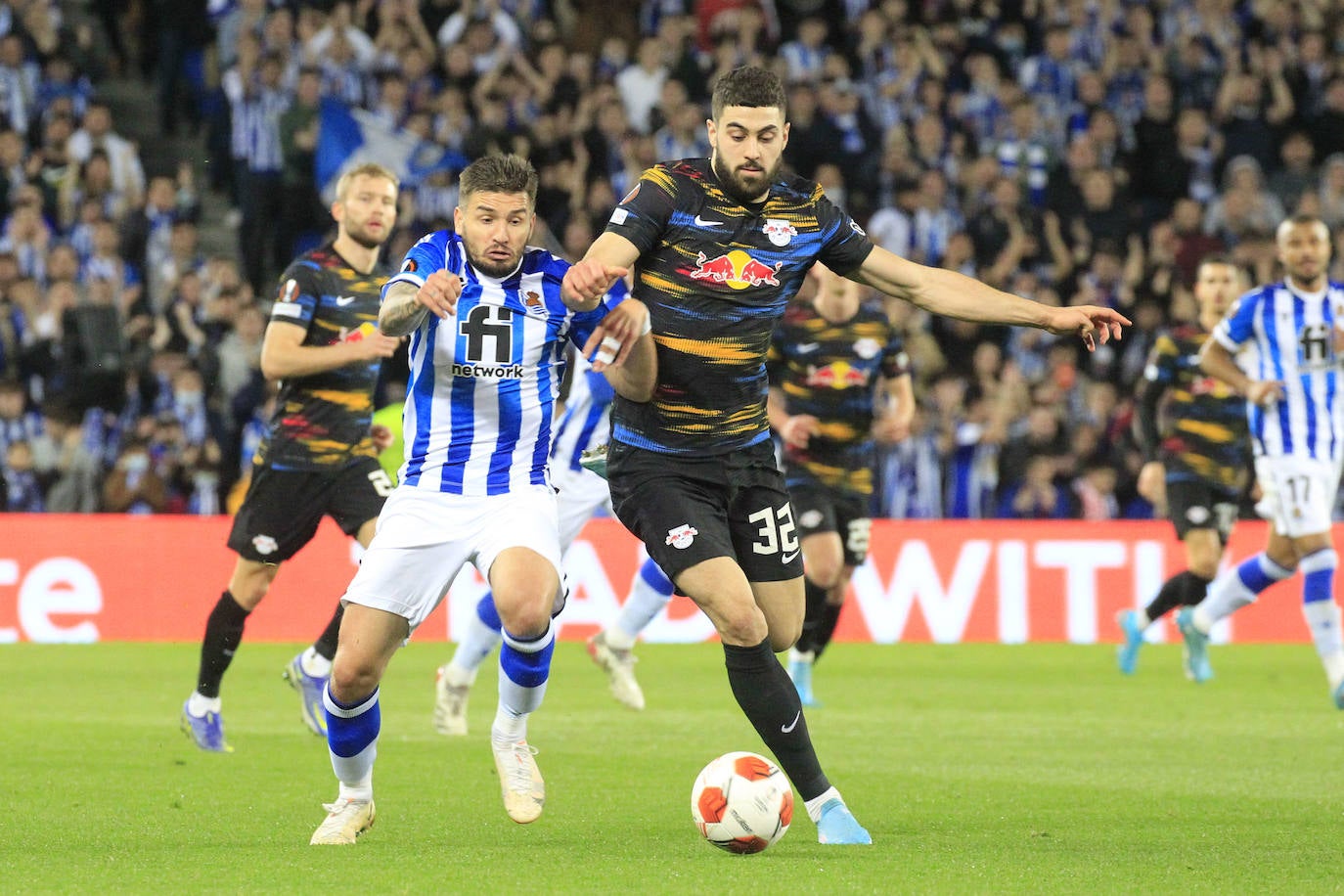 Fotos: Las imágenes del partido entre la Real Sociedad y el RB Leipzig