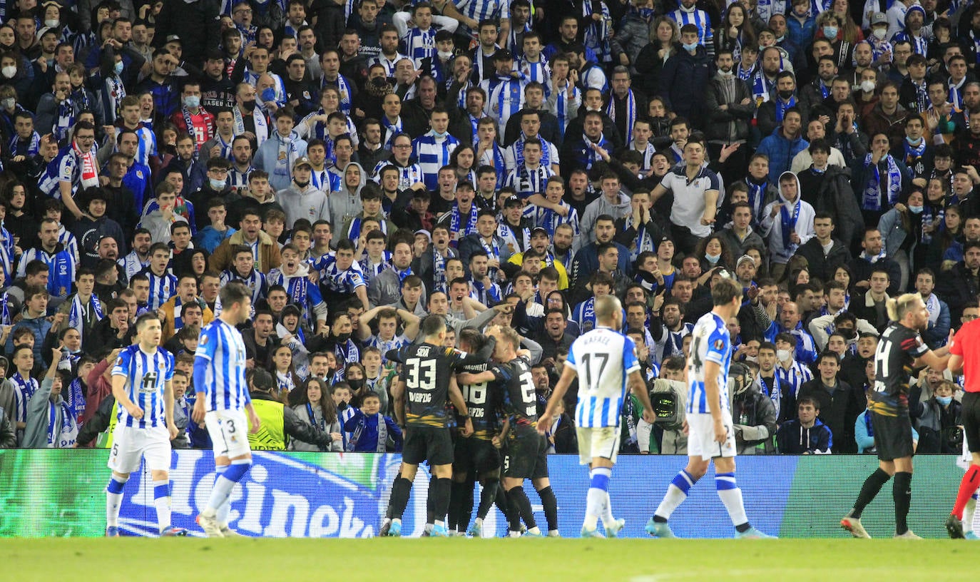 Fotos: Las imágenes del partido entre la Real Sociedad y el RB Leipzig