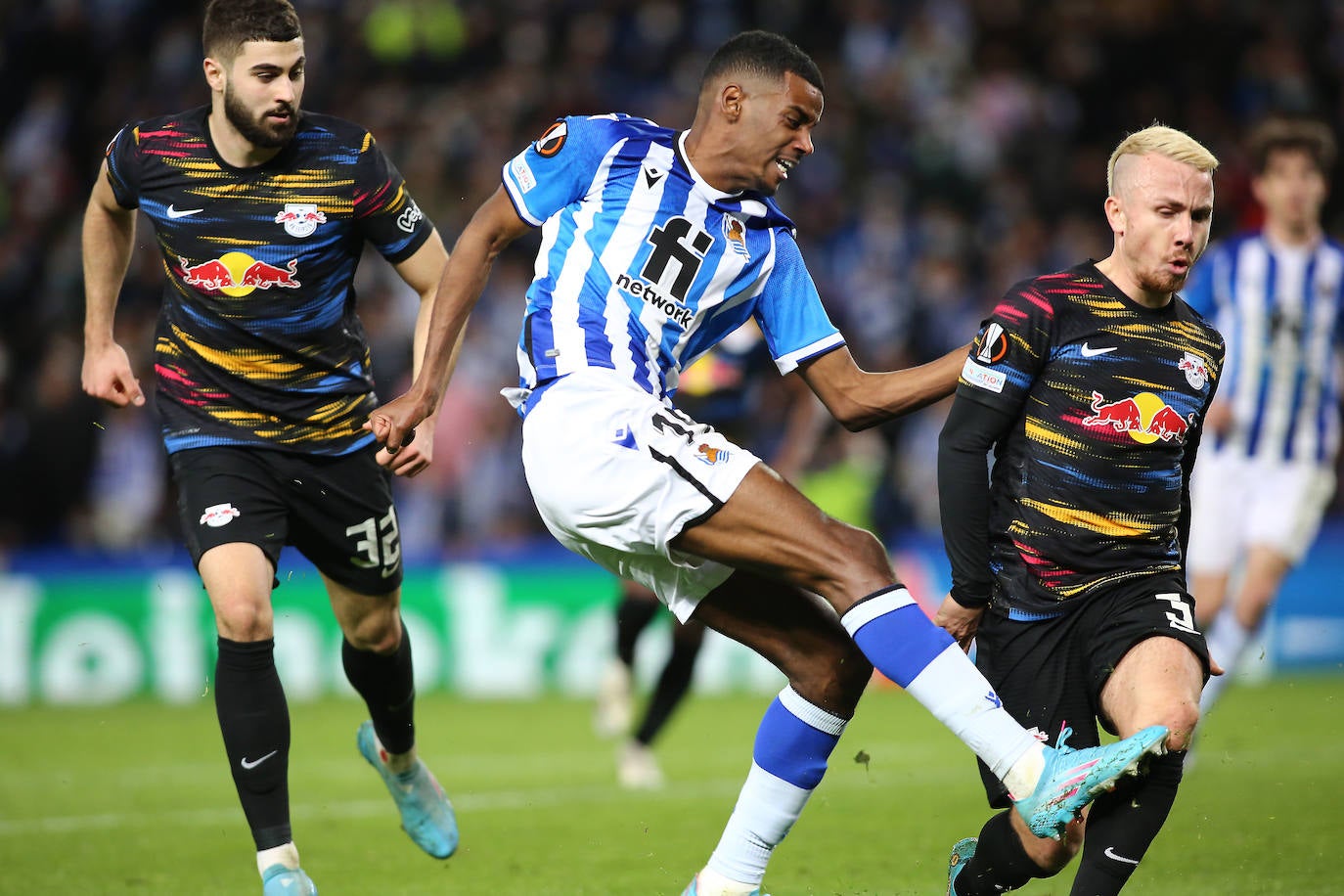 Fotos: Las imágenes del partido entre la Real Sociedad y el RB Leipzig