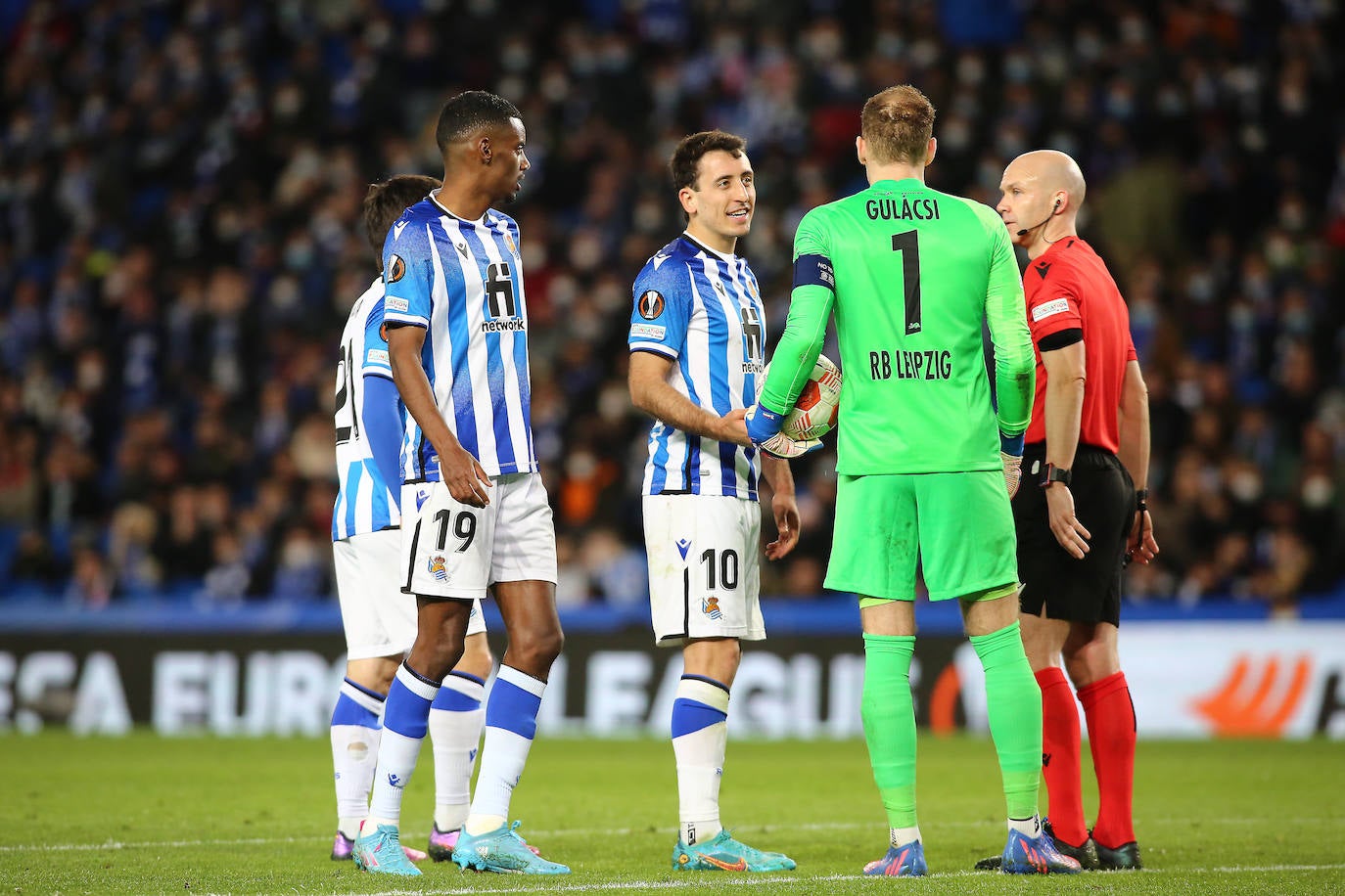 Fotos: Las imágenes del partido entre la Real Sociedad y el RB Leipzig