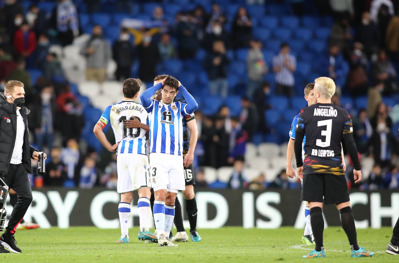 Fotos: Las imágenes del partido entre la Real Sociedad y el RB Leipzig