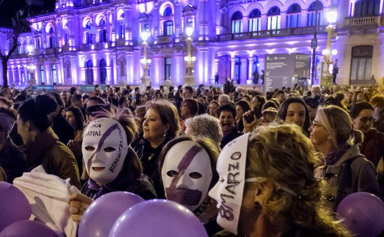 Manifestación del 8M en Donostia