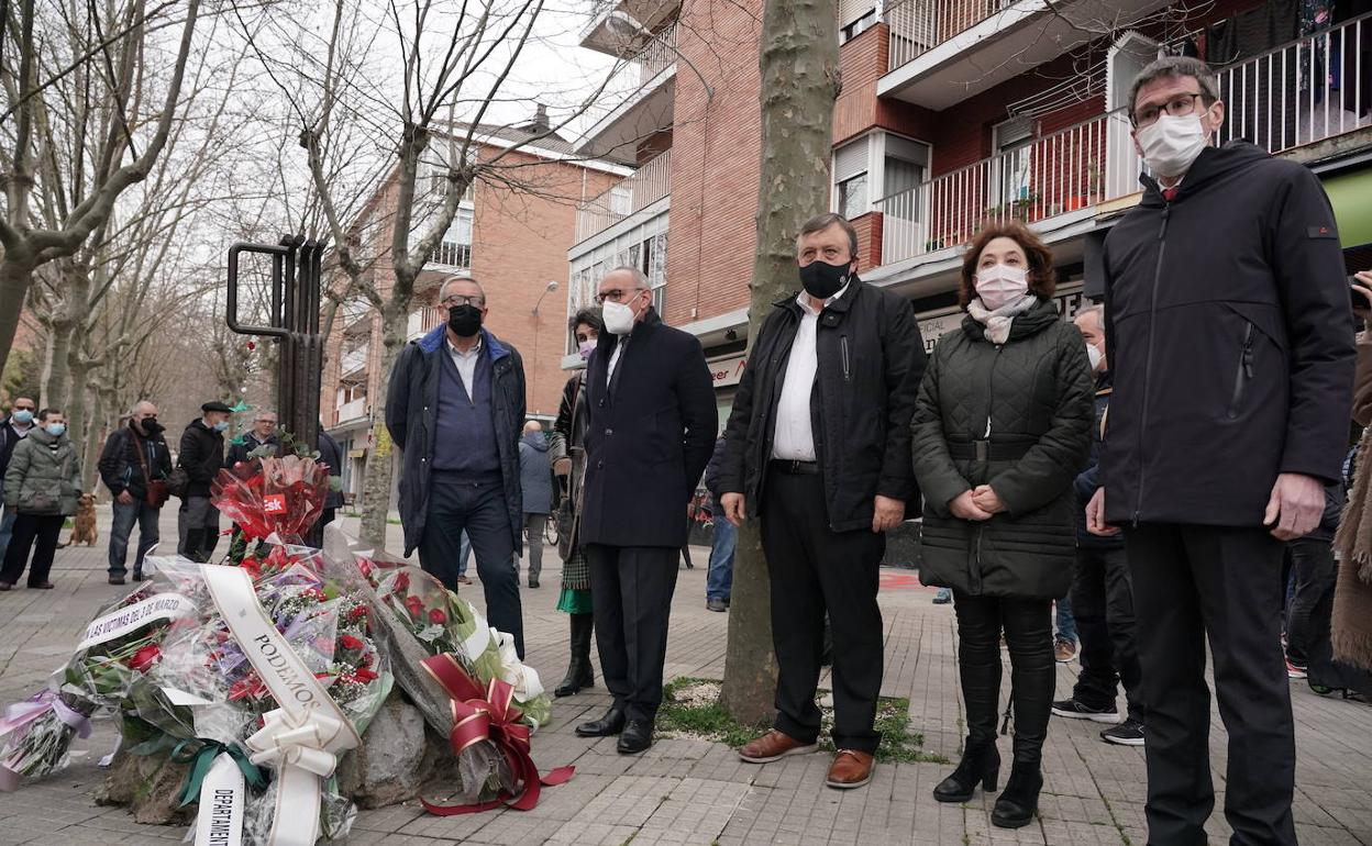 Urtaran, en el homenaje ayer a las víctimas del 3 de marzo.