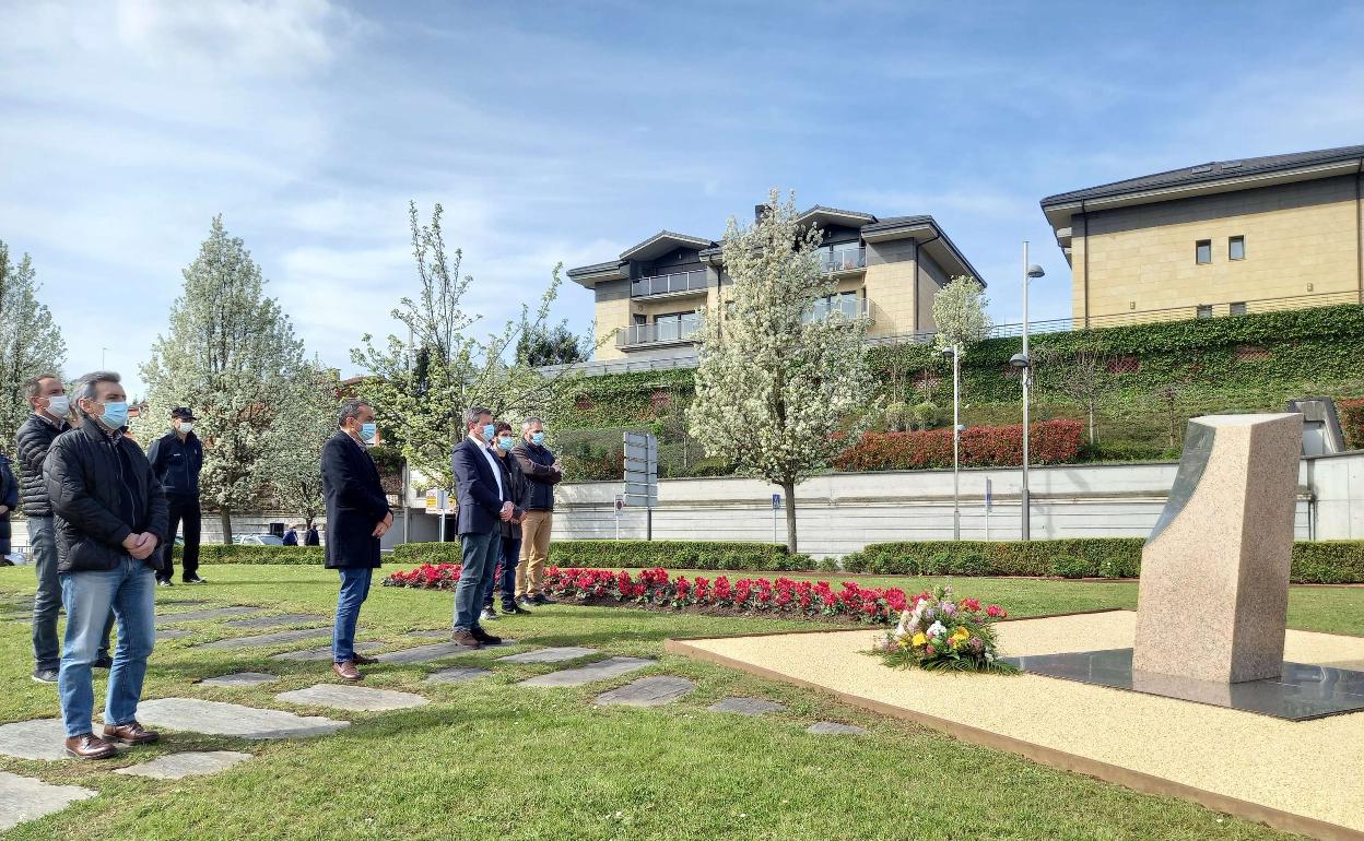 El acto con motivo del Día Europeo de las Víctimas del Terrorismo del pasado año en Irun.