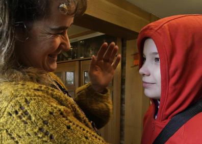 Imagen secundaria 1 - Guerra Rusia - Ucrania: «Quería venir a Oiartzun pero echo de menos a mi mamá»