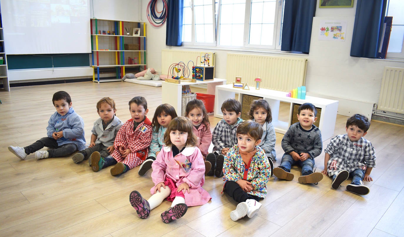 Los txikis de la clase de 2 años.