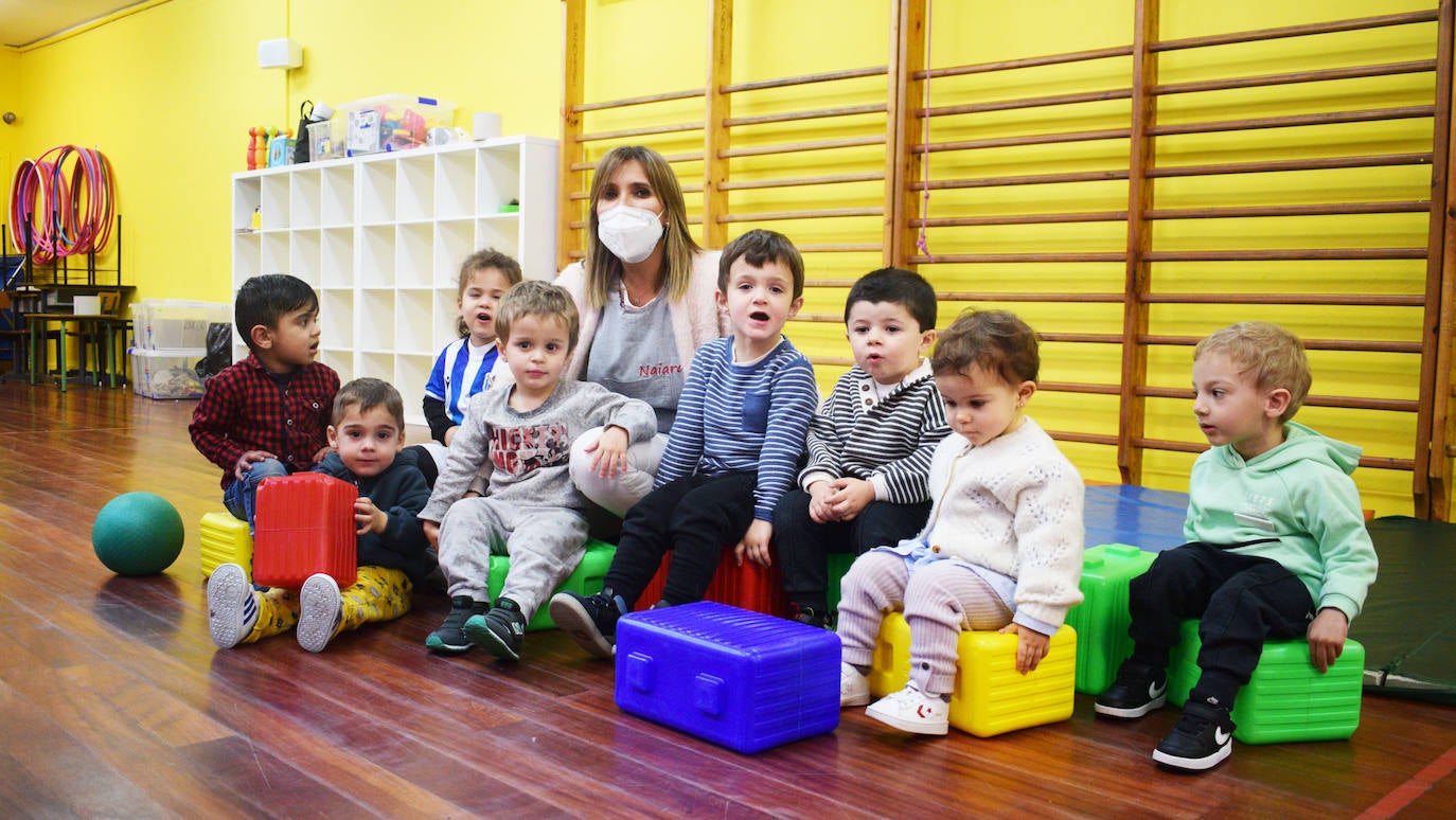 Los txikis de la clase de 2 años.