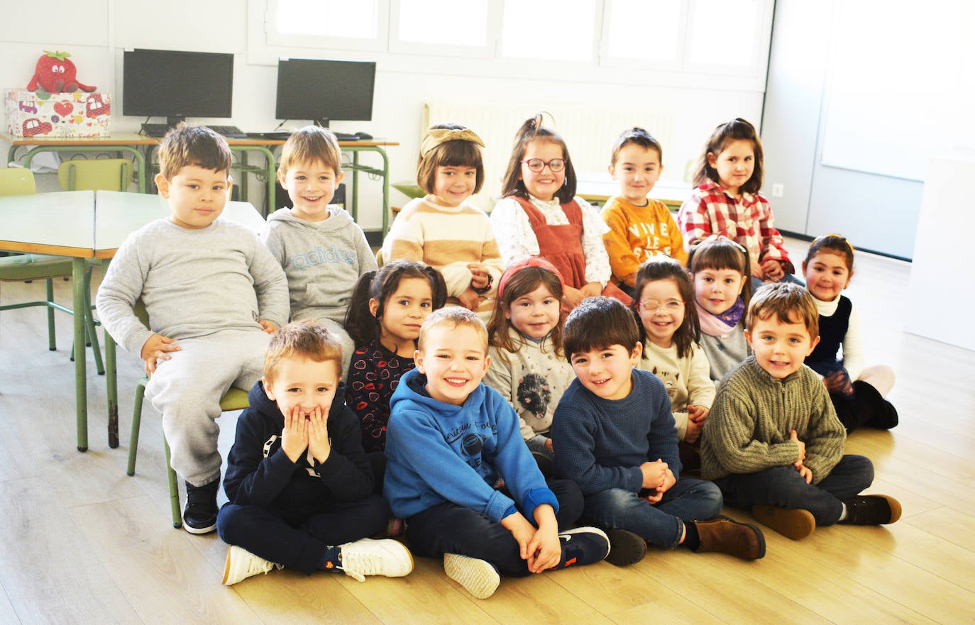 Los txikis de la clase de 4 años.