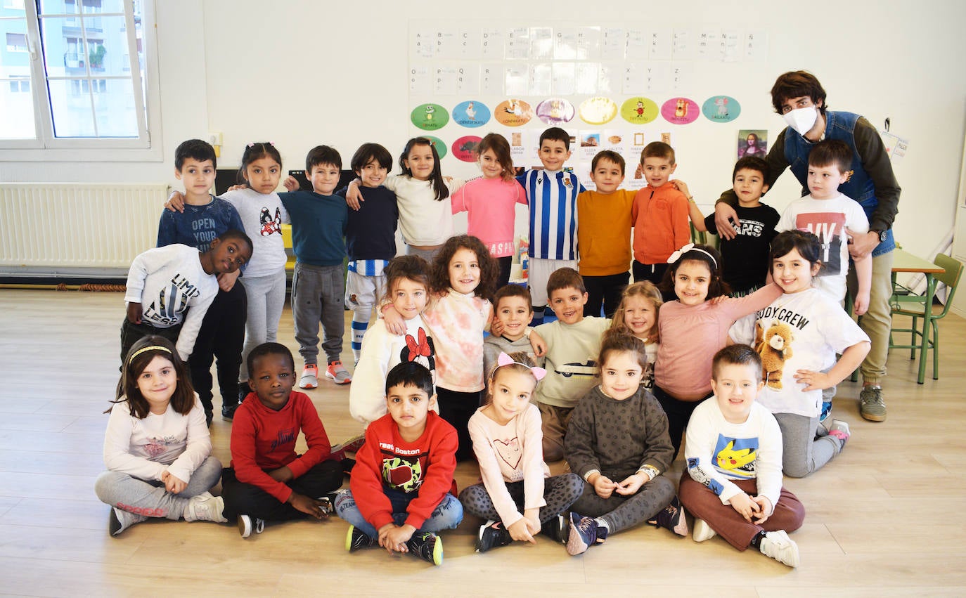 Los txikis de la clase de 5 años.