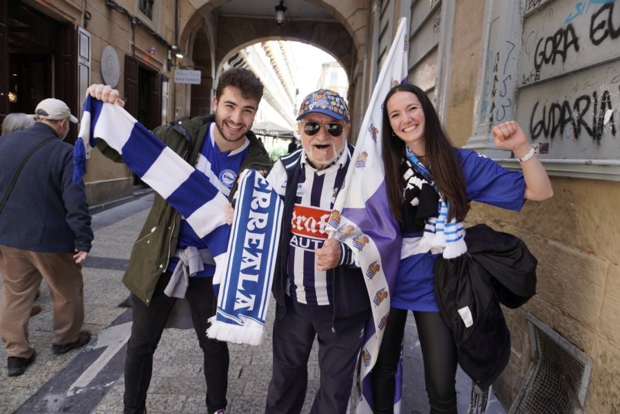 Fotos: Ambiente antes del derbi ante el Alavés