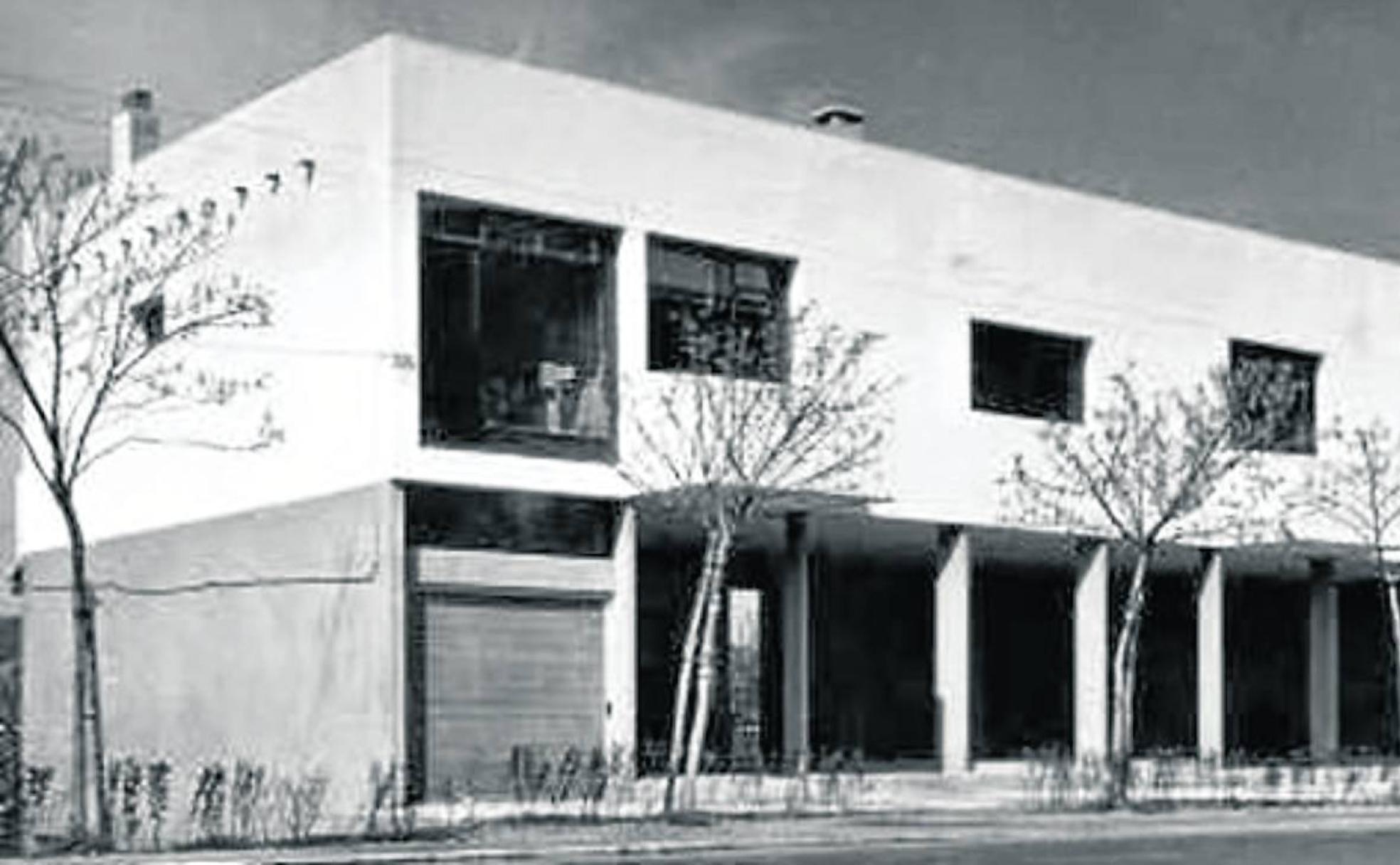 La casa-taller, tal y como se construyó bajo el mando del arquitecto Luis Vallet a partir de las aportaciones de Néstor Basterretxea.