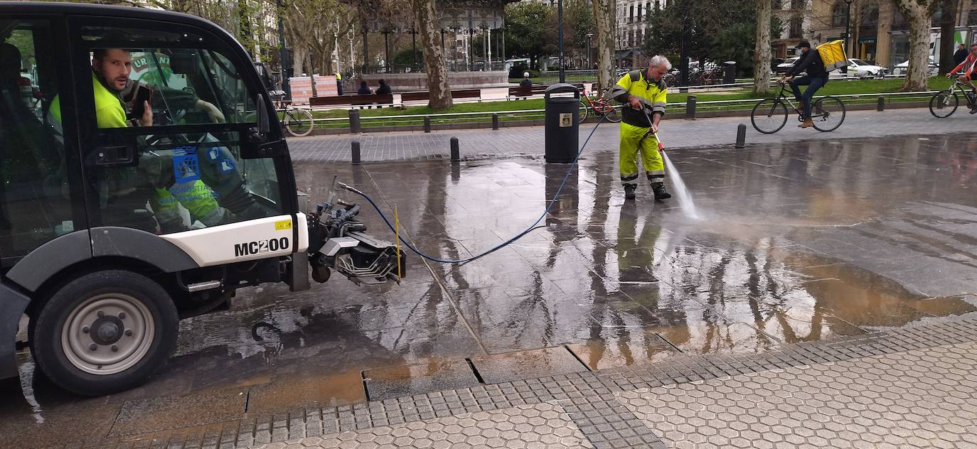 Fotos: Gipuzkoa amanece con calima