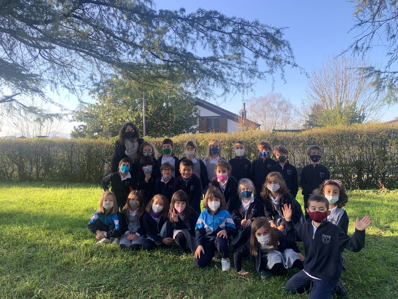 Los niños de Primero de Primaria.