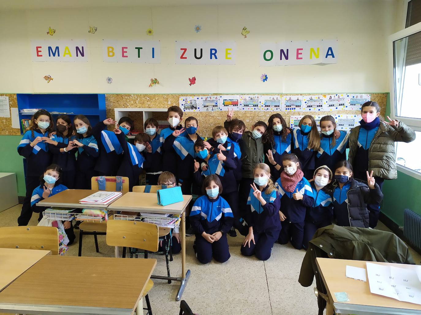 Los niños de 4º de Primaria.