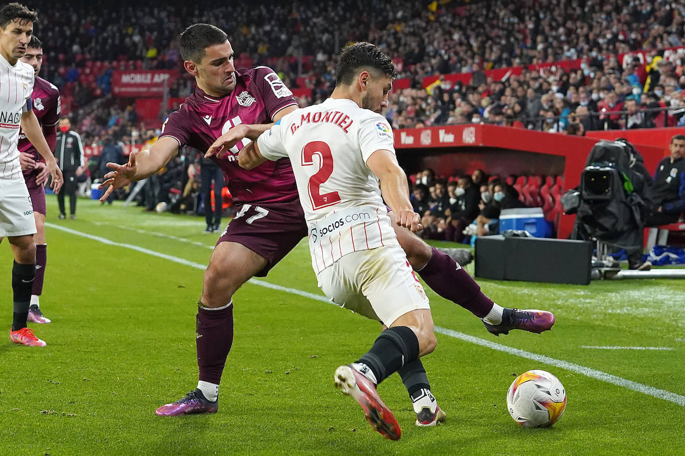 Fotos: Las imágenes del partido entre el Sevilla y la Real Sociedad